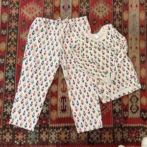 Hanna Andersson Multicolor Rainbow Gnome women's XXL  Pajama Set